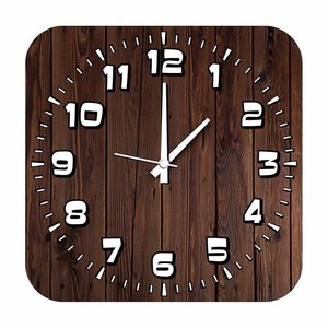 Reloj de pared mecánico elegante con números romanos de madera clásica para decoración de sala de estar de boda - Product Image 5