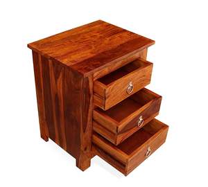 Mesa auxiliar de cama más duradera y confiable, artículo de lujo para sala de estar con mesa de 3 cajones, mesas de centro esenciales para comedor - Product Image 6