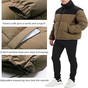Men's Lightweight Water-Resistant Coated <b>Packable</b> Hooded Quilted Puffer <b>Jacket</b> with Camouflage made by Dress Sports - Product Image 4