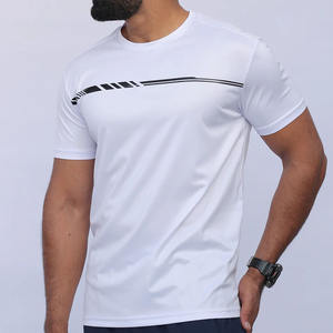 T-shirts pour hommes, T-shirt personnalisé de haute qualité 100% coton vêtements de sport Fitness Gym Wear T-shirt uni votre logo-haute qualité - Product Image 1