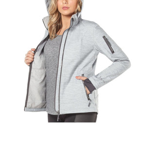 Veste d'extérieur coupe-vent imperméable à capuche bleue pour femmes - Product Image 6