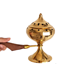 Fabuleux Design Brûleur Bakhoor en laiton Brûleur d'encens de forme personnalisée de la plus grande qualité pour une utilisation intérieure et extérieure - Product Image 3