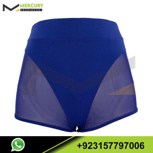 Shorts en maille multicolores personnalisés pour femmes, parfaits pour la course à pied, le cyclisme et la natation - Product Image 3