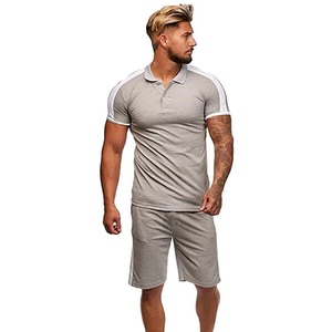 <b>Men</b> 100% Polyester <b>Polo</b> Shirts and Shorts Two Pieces <b>Sets</b> Quick Dry Summer Outdoor Streetwear Fashion <b>Polo</b> t Shirts and Shorts - Product Image 3