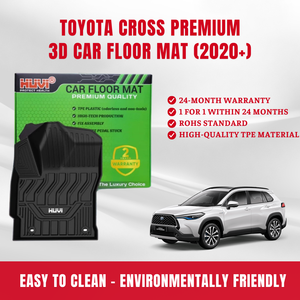 เสื่อปูพื้นรถยนต์3มม. สีดำขนาด60X70ซม. วัสดุ TPE ใหม่รับประกัน2ปีจากเวียดนาม - Product Image 5