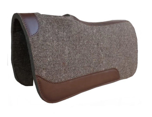 100% Wool <b>Felt</b> Western Contoured Saddle Blanket Optimal Comfort Horse Equipment Leather Work Equestrian <b>Pads</b> for Saddle - Product Image 1