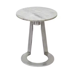 Mesa de comedor de mármol de alta calidad con diseño moderno superior de metal para el hogar o la oficina Elección de Amazon para muebles de sala de estar - Product Image 5