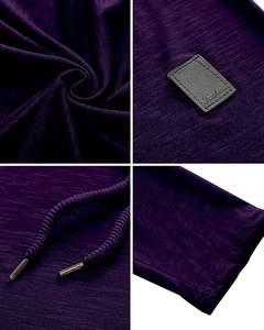 Vêtement à capuche personnalisé, coupe ajustée, hiver, uni, tissé, doublé en polaire, séchage rapide, avec motif numérique - Product Image 4