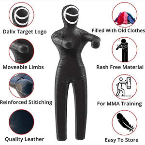 Maniquí de Entrenamiento de Artes Marciales de Cuero de Alta Resistencia para Jiu Jitsu Brasileño, Karate, Lanzamiento, Boxeo y Grappling - Product Image 3