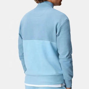 OEM Service Low MOQ Custom Logo Printed <b>Quarter</b> <b>Zip</b> Pullover Hoodies for <b>Men</b> Heavyweight <b>Quarter</b> Half <b>Zip</b> Sweatshirts - Product Image 3