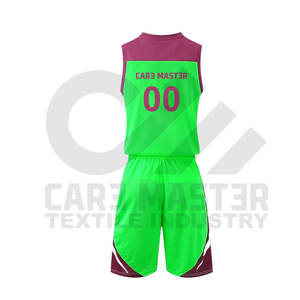 ชุดบาสเก็ตบอลของคุณเอง100% ชุดเครื่องแบบบาสเก็ตบอลสไตล์ล่าสุดระบายอากาศได้ดีทำจากโพลีเอสเตอร์ - Product Image 6