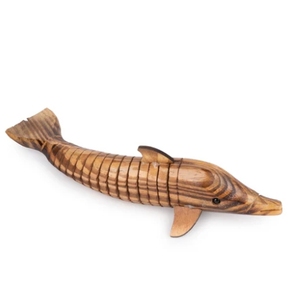 Estatuilla realista de madera delfín océano Animal delfín modelo realista mar Animal decoración para la decoración del hogar - Product Image 3