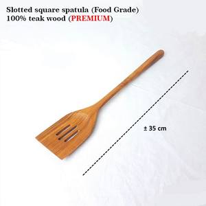 Premium Teak <b>Wood</b> <b>Cooking</b> <b>Utensil</b> Set with Crock Food Grade Kitchen Tools Heat Resistant Spatulas - Product Image 2