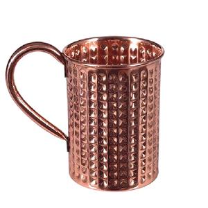 Embossed Design Copper Coffee <b>Cup</b> Hand Made Decorative Copper Water Drink Mug Sustainable Quality Copper <b>Cup</b> <b>Moscow</b> <b>Mule</b> Mug - Product Image 4