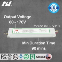Controlador LED Antron para Luz de Salida de Emergencia, Salida Única, Potencia Constante, Respaldo de 90 Minutos, Homologado para Entrada de 120-277V, 5 Años de Garantía