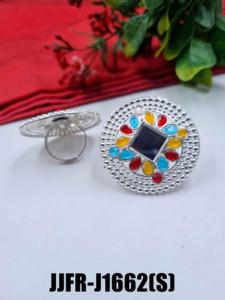 แหวนสวมนิ้วแฟชั่นโลหะผสมมีสไตล์สำหรับผู้หญิงเครื่องประดับดีไซน์เนอร์ปรับได้สำหรับงานแต่งงานปาร์ตี้สบายๆแบบดั้งเดิมขายส่ง - Product Image 6