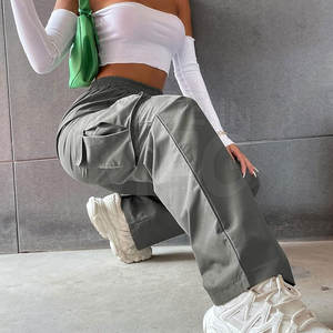 Pantalones de entrenamiento más vendidos para mujer, pantalones ligeros de talla grande para mujer, pantalones lisos de Color sólido para mujer - Product Image 5