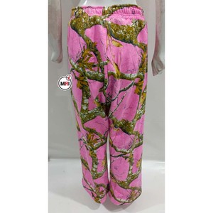 กางเกงขาบานสำหรับผู้หญิงชุดวอร์มผ้าฝ้าย100% แบบกำหนดเองชุดวอร์มฤดูหนาวลายต้นไม้เสื้อสเวตเชิ้ตลายพรางแบบลำลองกางเกงวิ่ง - Product Image 4