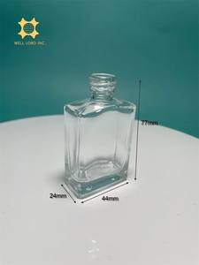 Envases de fragancia de vidrio mate grabados personalizados elegantes 30ml tapón de rosca recargable para perfume y crema de ojos - Product Image 6