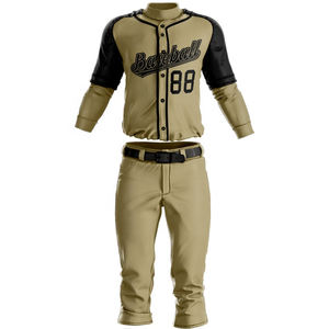 Maillot de baseball à la mode vierge à bas prix OEM vente en gros de vêtements de sport unis logo personnalisé ensemble d'uniformes d'équipe - Product Image 1