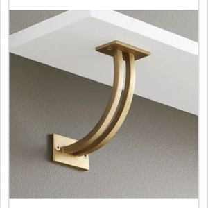 Vintage Cast Aluminum <b>Shelf</b> Bracket <b>Wall</b> <b>Mounted</b> Rustic Metal <b>Corner</b> Support Heavy Duty Antique Decorative <b>Shelf</b> Holder - Product Image 5