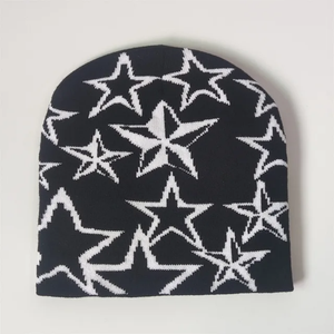 Gorro de acrílico Skully personalizable, gorros de pescador para clima frío de invierno, gorros con puños con logotipo, diseño de punto liso, pescador de invierno - Product Image 6