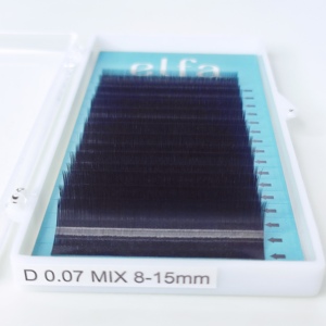 ELFA Classic 0,15mm Extensiones de pestañas hechas a mano naturales Bandejas de largo volumen Caja de etiqueta privada Embalaje Vietnam Corea PBT Usuarios - Product Image 2