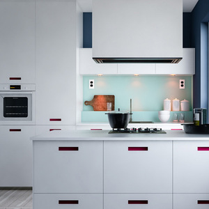 Gabinete de base de fregadero de cocina pequeño y moderno para habitaciones pequeñas Material de madera de color gris - Product Image 4