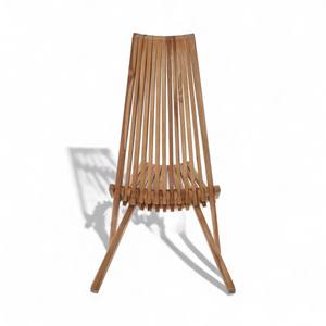 เก้าอี้เลานจ์ริมสระแบบพับได้ไม้เนื้อแข็งดีไซน์เนอร์จากไม้สักทรายเรียบธรรมชาติสำหรับกลางแจ้งผ่อนคลายสำหรับโรงแรมอพาร์ทเมนต์วิลล่า - Product Image 4