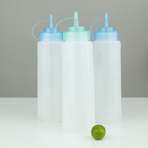 ขวดซอสแบบบีบ24ออนซ์ขวดซอสถั่วเหลืองขวดพลาสติก LDPE ซอสร้อนปรุงรสพริกสลัดน้ำมันมะกอกปรุงอาหารแบบกว้าง - Product Image 3