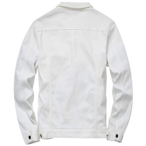 Chaquetas Vaqueras Vintage con Logotipo Personalizado al por Mayor, Color Negro, Botones, Algodón, Ropa Urbana, Nueva Llegada para Hombre - Product Image 4