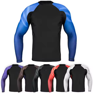 OEM Mma Rashguard Quick Dry Manches Longues avec Sublimation Imprimée Personnalisée UPF50 Anti-UV Personnalisable avec Votre Propre Logo - Product Image 1