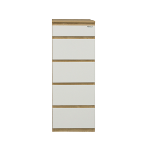 Commode Sotta Slimboy à 5 tiroirs avec miroir, style minimaliste, en métal et bois massif MDF, pour chambre ou salon, meubles de maison - Product Image 3