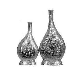 Vase à fleurs moderne en aluminium et laiton personnalisable Vase de table décoratif pour la décoration de maison et de mariage - Product Image 1