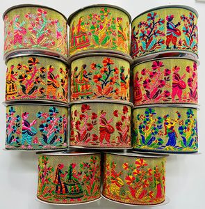 Tela de encaje Jacquard ecológica de lujo patrones exquisitos para vestidos de fiesta de novia y proyectos de artesanía de decoración del hogar suave - Product Image 5