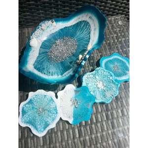 Cuenco de servicio de resina de diseño hecho a mano de primera calidad de una sola pieza con forma y tamaño personalizados a muy buen precio - Product Image 4