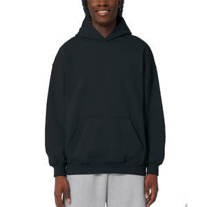 Sweat à capuche en molleton de coton personnalisé de haute qualité OEM, sweat à capuche à col rond surdimensionné pour homme - Product Image 6