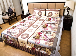 100% coton tissu SoftLuxury linge de lit hôtel collection imprimé floral Double drap de lit coton imprimé et imprimé à la main - Product Image 3