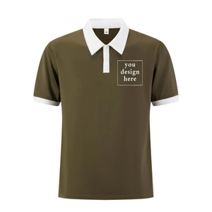 เสื้อ180GSM ผ้าฝ้ายสีทึบมีกระเป๋าระบายอากาศสำหรับผู้ชายเสื้อกอล์ฟแบบลำลองติดเสื้อ100% โลโก้ได้ตามต้องการ - Product Image 4