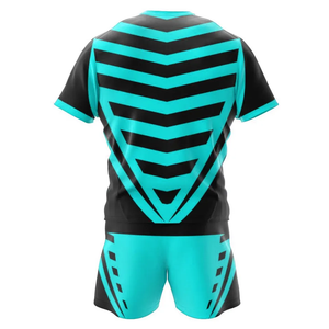 Uniformes de rugby à manches courtes légers à séchage rapide Maillot sublimé respirant Ensembles courts Vêtements de football - Product Image 2