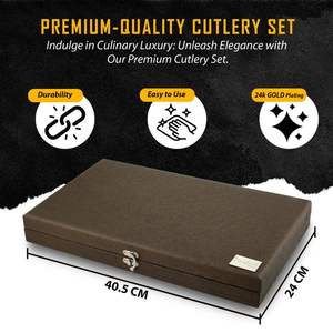 Elegant Design Cutlery Set Business & Promotional <b>Gift</b> 24 Pcs Flatware Article Available <b>for</b> Wedding & Hotels Use Hot Selling - Product Image 3