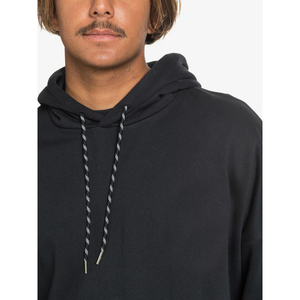 Cotton Oversize <b>Pullover</b> Custom Logo Sweatshirt Puff Printed Hoodies <b>Men</b> Women Casual Wear Hoodies Black Color <b>For</b> Unisex - Product Image 4