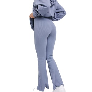 Conjunto Deportivo para Mujer con Logotipo Personalizado, Leggings y Chaqueta con Cremallera, Pantalones Acampanados, Conjunto de 2 Piezas, Ropa Deportiva para Mujer, Conjunto de Yoga 2026 - Product Image 4