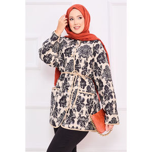Chaqueta de Cuero Acolchada Estilo Bohemio Personalizable para Mujer, Reversible, con Detalles de Bolsillos - Talla 2 XXL para Otoño y Primavera - Product Image 2