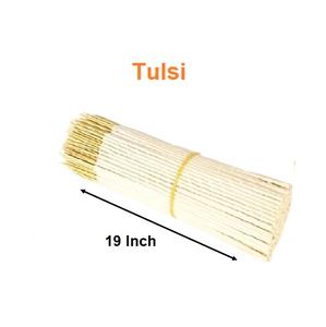 Bâtons d'encens de 19 pouces les plus vendus Bâtonnets d'encens naturels Tulsi en vrac (blanc) - Product Image 1