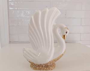 รูปปั้นหงส์เรซิ่นตกแต่งที่ทันสมัยเป็นมิตรกับสิ่งแวดล้อมและทนทานของตกแต่งโต๊ะ/โต๊ะในบ้าน - Product Image 3