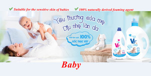 Detergente Líquido y Suavizante para Bebés VF 900g x 12 Botellas Suave con la Piel - Product Image 3