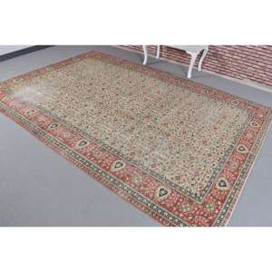 0.6x10.5 ft Vintage Turkish Rug, <b>Runner</b> Rug, <b>Red</b> Wool Rug - Product Image 2