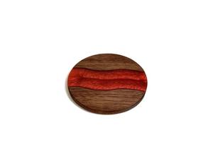 Posavasos de madera de acacia Juego de 4 piezas para bebidas | Hecho a mano con Acacia oscura y acabado de sellador de madera natural para resistencia al agua - Product Image 5