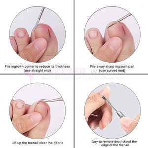 Lime à ongles avec boîte de rangement, outils incluant un ensemble de 6 couteaux à ongles - Product Image 6